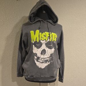 Cotton On Charcoal Hoodie with Skull Graphic